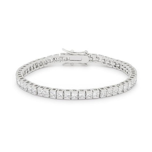 Princess Cubic Zirconia Tennis Bracelet