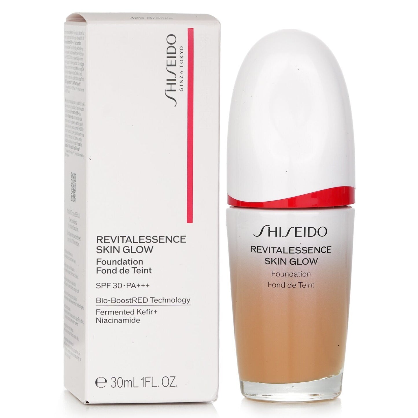 SHISEIDO - Revitalessence Skin Glow Foundation SPF 30 - # 420 Bronze 193635 30ml/1oz