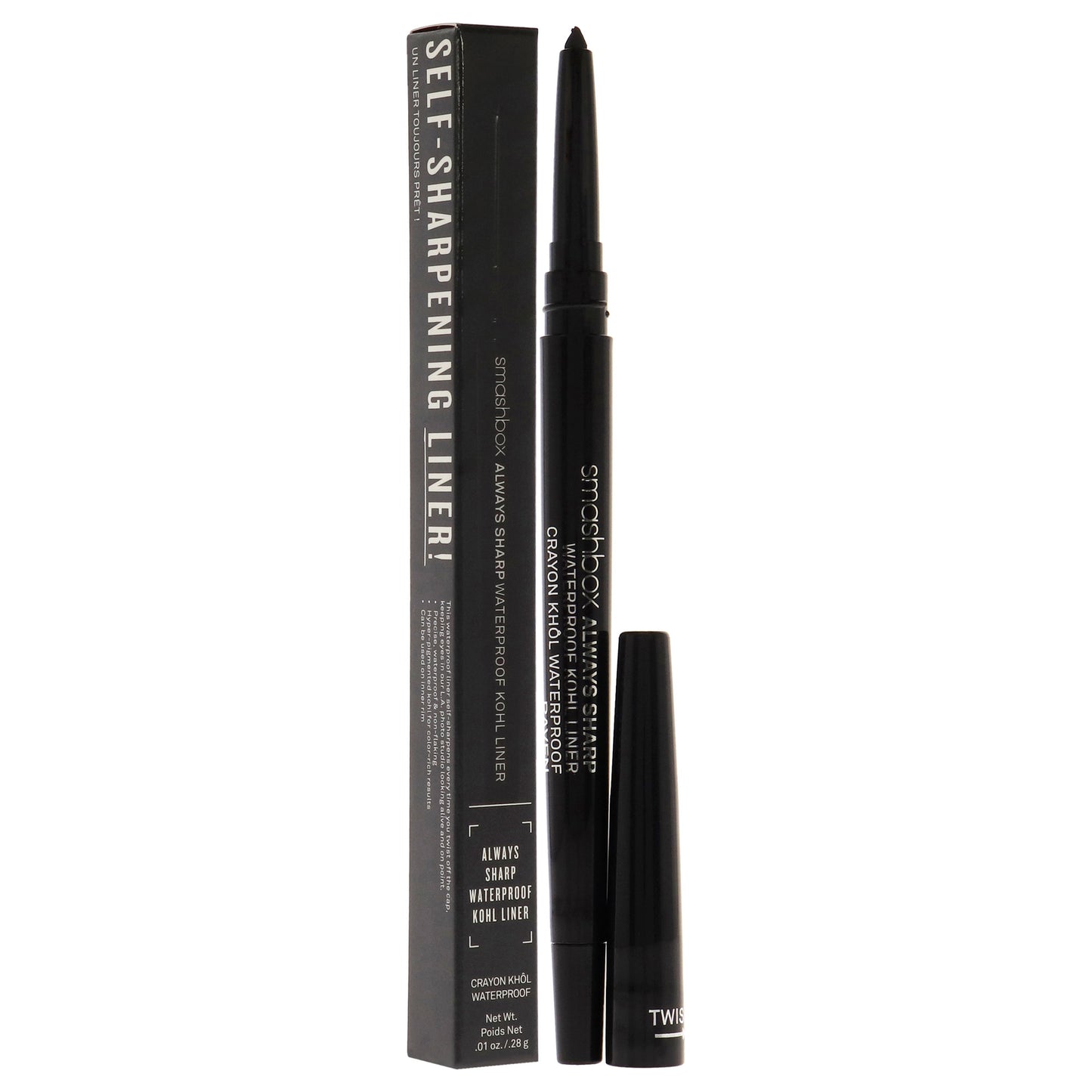 Always Sharp Waterproof Kohl Liner - Raven by SmashBox for Women - 0.01 oz Eyeliner