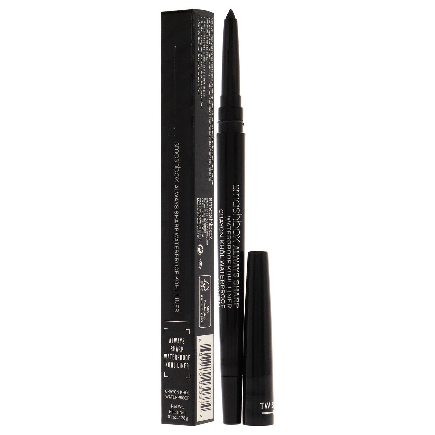 Always Sharp Waterproof Kohl Liner - Raven by SmashBox for Women - 0.01 oz Eyeliner